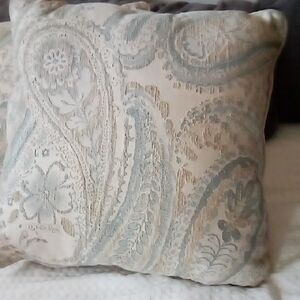 Elegant Paisley Throw Pillow